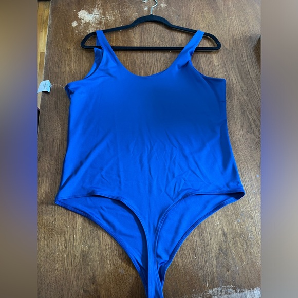 NWT Abercrombie and Fitch Soft Collection Royal Blue Bodysuit XL - Picture 1 of 6